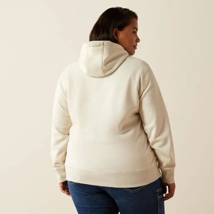 Women Sweatshirts and Hoodies Ariat Rebar Graphic Hoodie Moonbeam