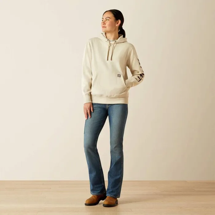 Women Sweatshirts and Hoodies Ariat Rebar Graphic Hoodie Moonbeam