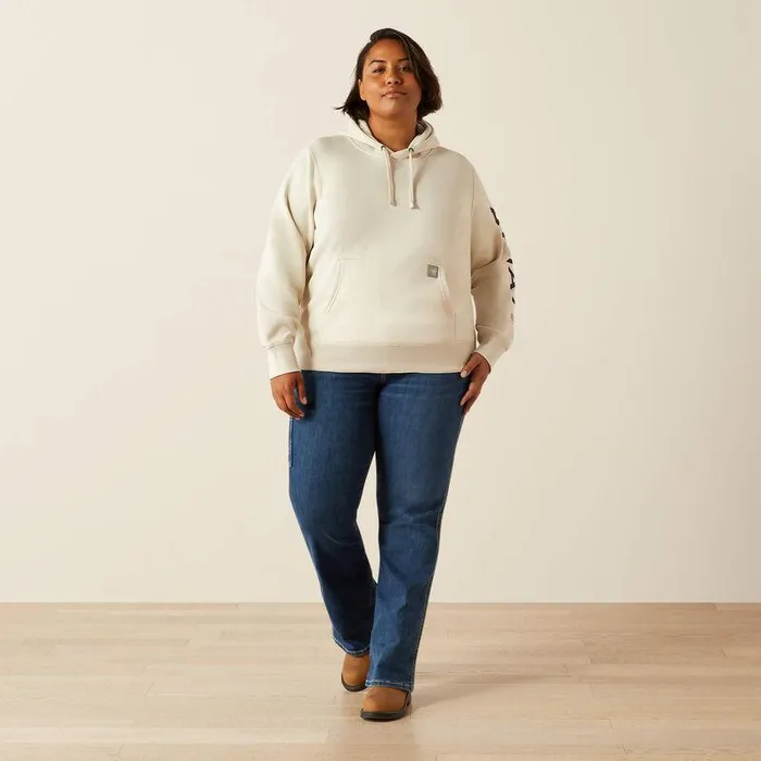 Women Sweatshirts and Hoodies Ariat Rebar Graphic Hoodie Moonbeam
