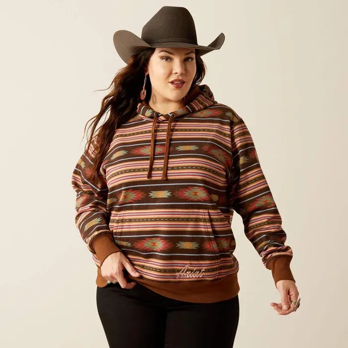 Women Sweatshirts and Hoodies Ariat Skyline Hoodie Soft Silt Serape Print Women Sweatshirts and Hoodies Ariat Skyline Hoodie Soft Silt Serape Print
