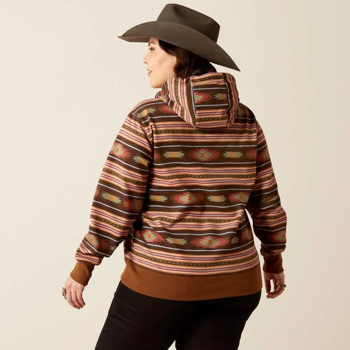 Women Sweatshirts and Hoodies Ariat Skyline Hoodie Soft Silt Serape Print Women Sweatshirts and Hoodies Ariat Skyline Hoodie Soft Silt Serape Print