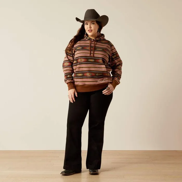 Women Sweatshirts and Hoodies Ariat Skyline Hoodie Soft Silt Serape Print Women Sweatshirts and Hoodies Ariat Skyline Hoodie Soft Silt Serape Print