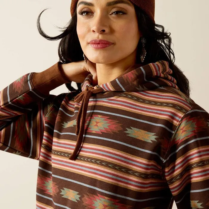 Women Sweatshirts and Hoodies Ariat Skyline Hoodie Soft Silt Serape Print Women Sweatshirts and Hoodies Ariat Skyline Hoodie Soft Silt Serape Print