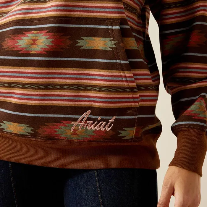 Women Sweatshirts and Hoodies Ariat Skyline Hoodie Soft Silt Serape Print Women Sweatshirts and Hoodies Ariat Skyline Hoodie Soft Silt Serape Print