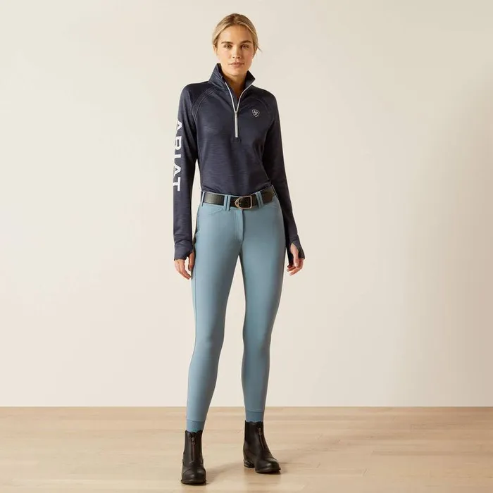 Women Sweatshirts and Hoodies Ariat Tek Team 12 Zip Sweatshirt Ombre Blue Heather