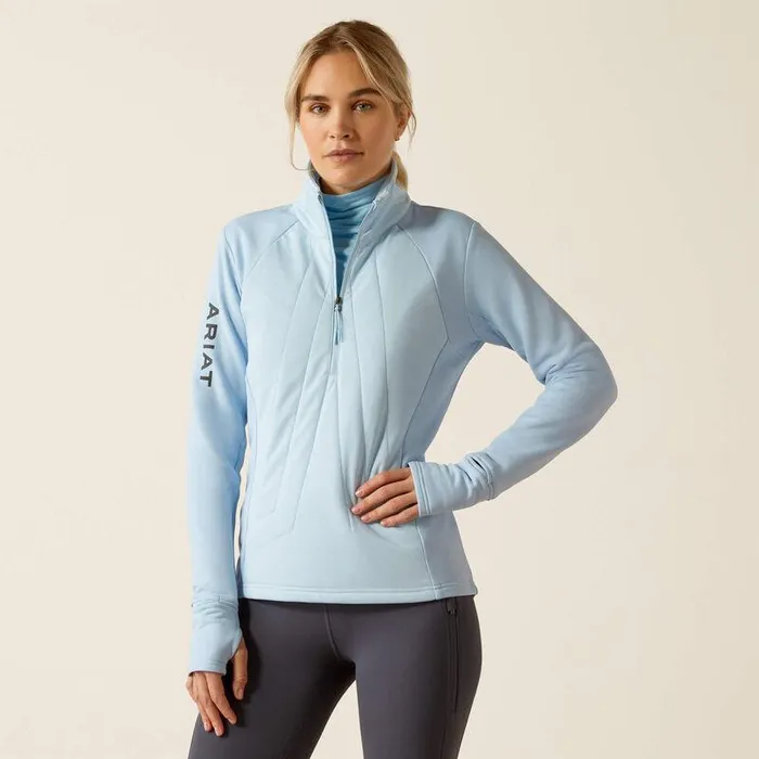 Women Sweatshirts and Hoodies Ariat Venture 12 Zip Sweatshirt Cerulean