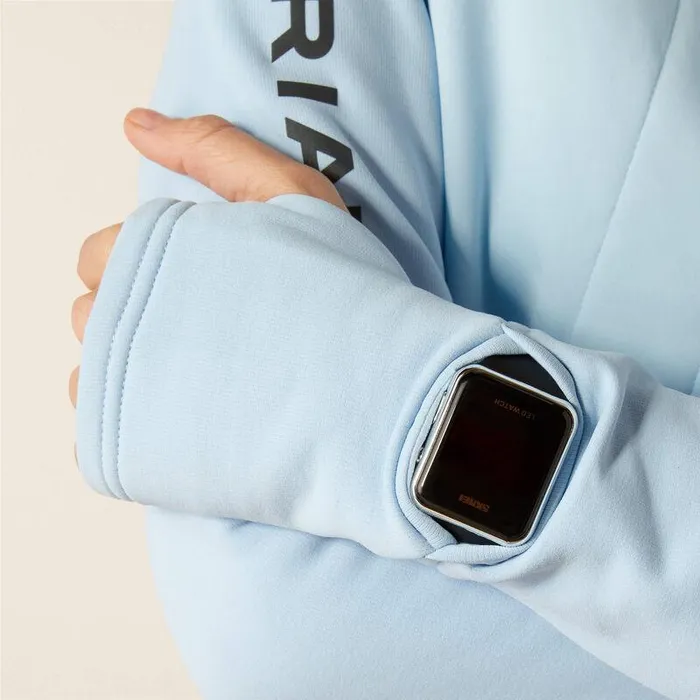 Women Sweatshirts and Hoodies Ariat Venture 12 Zip Sweatshirt Cerulean