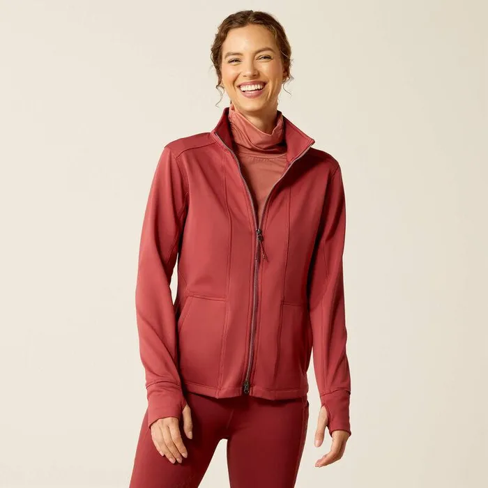Women Sweatshirts and Hoodies Ariat Zaphus Full Zip Sweatshirt Burnt Russet