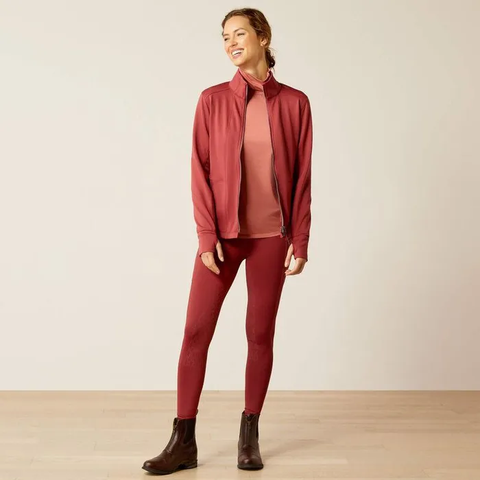 Women Sweatshirts and Hoodies Ariat Zaphus Full Zip Sweatshirt Burnt Russet