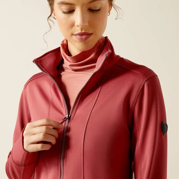 Women Sweatshirts and Hoodies Ariat Zaphus Full Zip Sweatshirt Burnt Russet