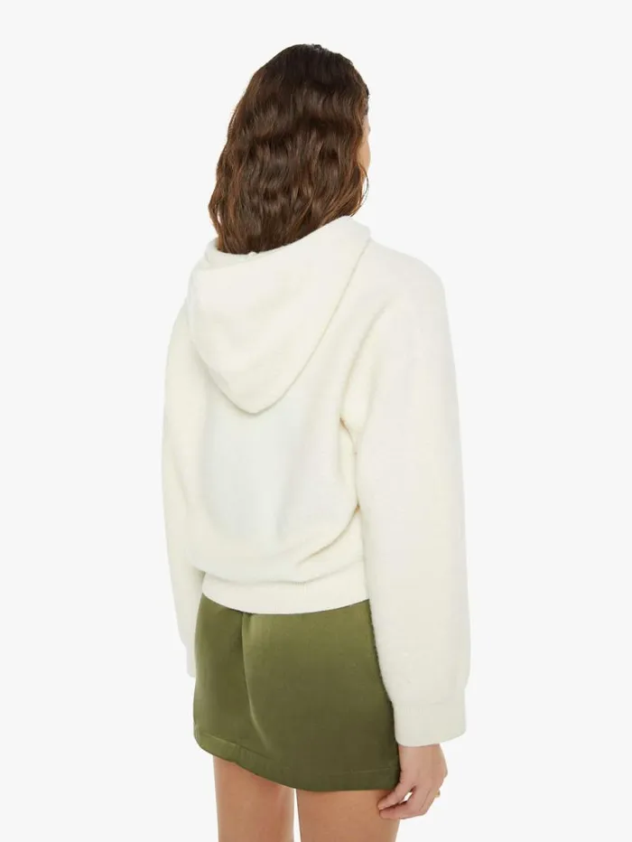 Women Sweatshirts Mother Denim Kaycee Hooded Sweatshirt Gardenia