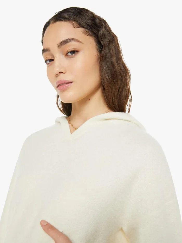 Women Sweatshirts Mother Denim Kaycee Hooded Sweatshirt Gardenia