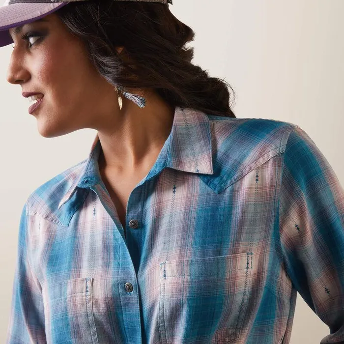 Women TShirts and Tops Ariat Billie Jean Shirt Idabel Dobby Plaid Women TShirts and Tops Ariat Billie Jean Shirt Idabel Dobby Plaid
