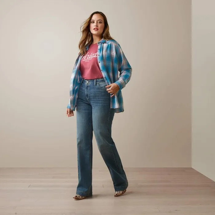 Women TShirts and Tops Ariat Billie Jean Shirt Idabel Dobby Plaid Women TShirts and Tops Ariat Billie Jean Shirt Idabel Dobby Plaid