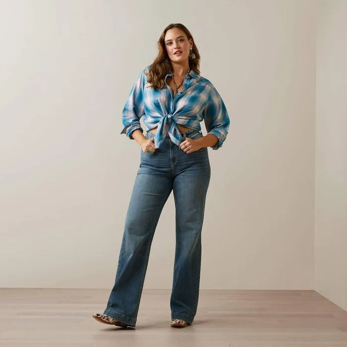 Women TShirts and Tops Ariat Billie Jean Shirt Idabel Dobby Plaid Women TShirts and Tops Ariat Billie Jean Shirt Idabel Dobby Plaid