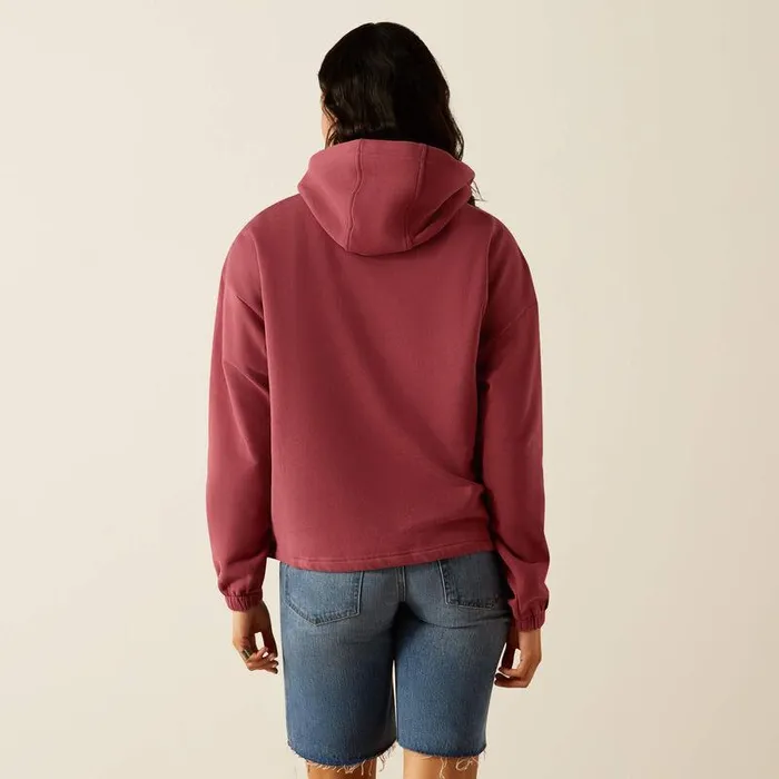 Women TShirts and Tops Ariat Essential Hoodie Dry Rose Women TShirts and Tops Ariat Essential Hoodie Dry Rose