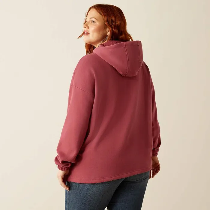 Women TShirts and Tops Ariat Essential Hoodie Dry Rose Women TShirts and Tops Ariat Essential Hoodie Dry Rose