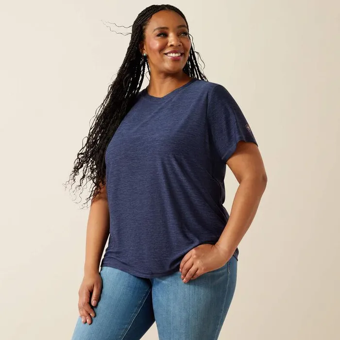 Women TShirts and Tops Ariat Laguna Back Logo Shirt Black Iris Women TShirts and Tops Ariat Laguna Back Logo Shirt Black Iris