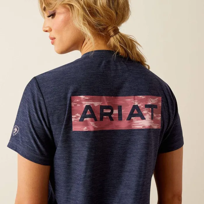Women TShirts and Tops Ariat Laguna Back Logo Shirt Black Iris Women TShirts and Tops Ariat Laguna Back Logo Shirt Black Iris