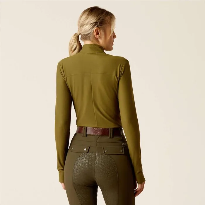 Women TShirts and Tops Ariat Lowell 30 14 Zip Baselayer Winter Moss Women TShirts and Tops Ariat Lowell 30 14 Zip Baselayer Winter Moss