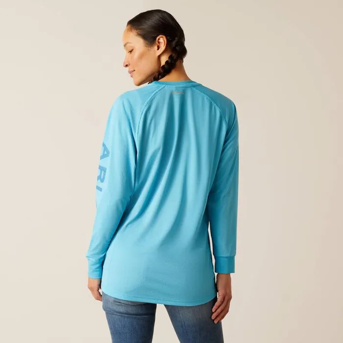 Women TShirts and Tops Ariat Rebar Heat Fighter TShirt Norse Bluemeadowbrook Women TShirts and Tops Ariat Rebar Heat Fighter TShirt Norse Bluemeadowbrook