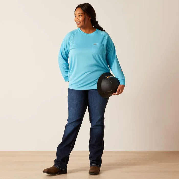 Women TShirts and Tops Ariat Rebar Heat Fighter TShirt Norse Bluemeadowbrook Women TShirts and Tops Ariat Rebar Heat Fighter TShirt Norse Bluemeadowbrook