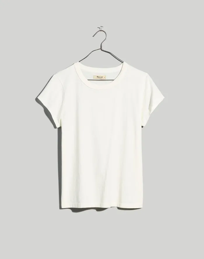 Women Tees Madewell The Plus Softfade Cotton Perfect Vintage Tee Lighthouse
