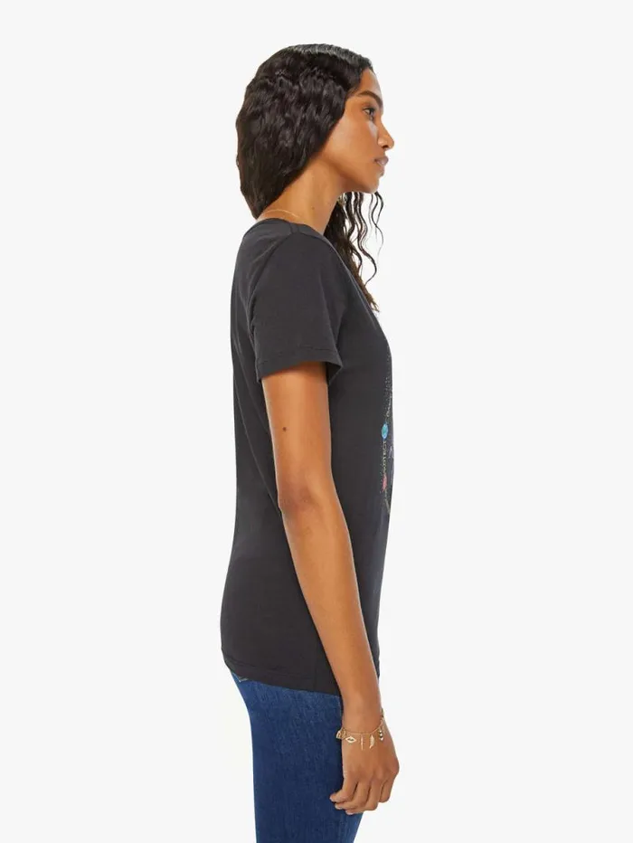 Women Tees Tanks Mother Denim Cancer Zodiac Tee Black