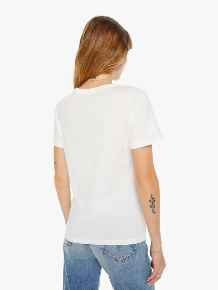 Women Tees Tanks Mother Denim Pickleball Tee White