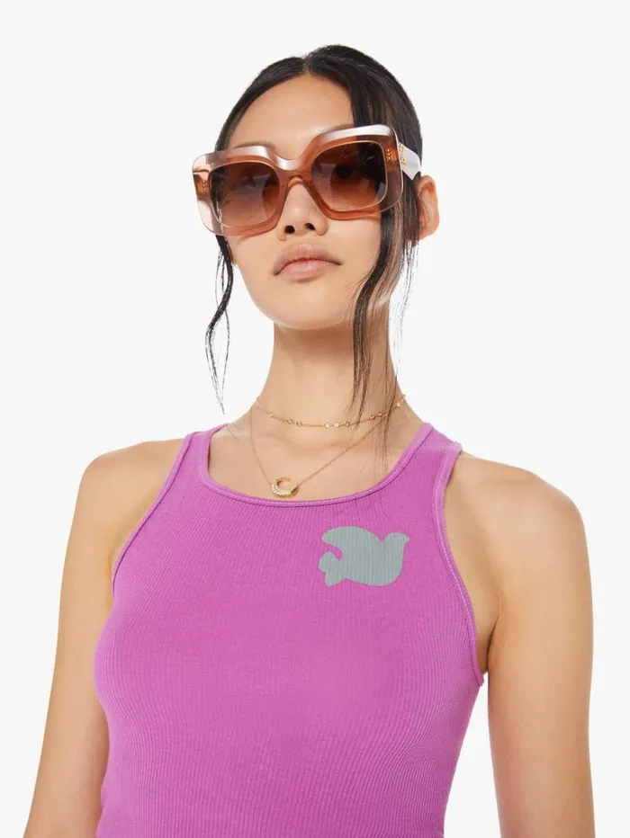 Women Tees Tanks Mother Denim RTU1999 SUPERVINTAGE Tank Pink