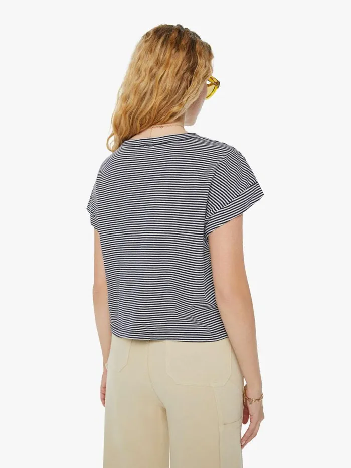 Women Tees Tanks Mother Denim The Keep On Rolling Pocket Tee White natural