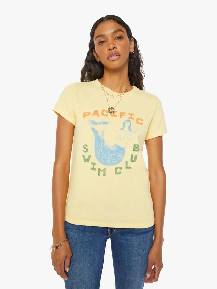 Women Tees Tanks Mother Denim The Sinful Yellow lightpastel