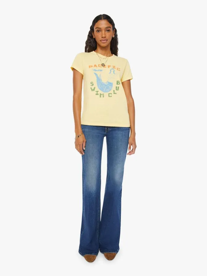 Women Tees Tanks Mother Denim The Sinful Yellow lightpastel