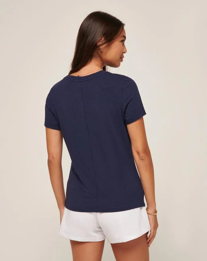 Women Tees TravisMathew CLOUD JERSEY TEE Navy