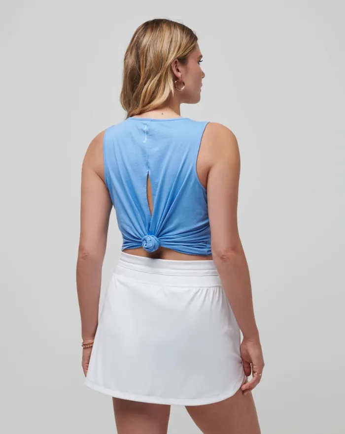 Women Tees TravisMathew SPRING FLING TIE BACK TANK Cornflower Blue Women Tees TravisMathew SPRING FLING TIE BACK TANK Cornflower Blue