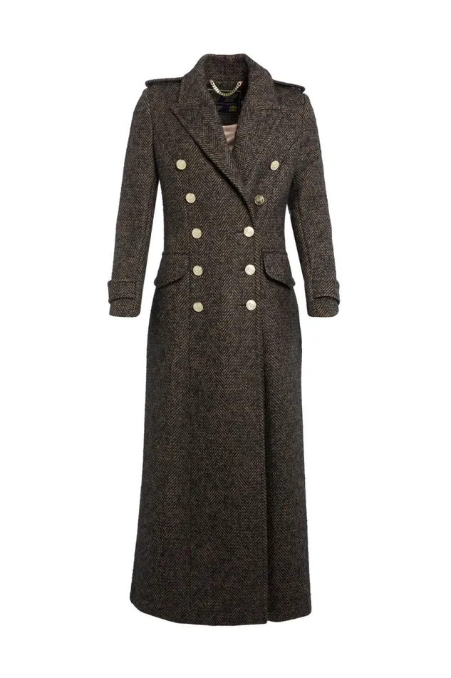 Women The Great Coat Walnut Herringbone Holland Cooper Coats