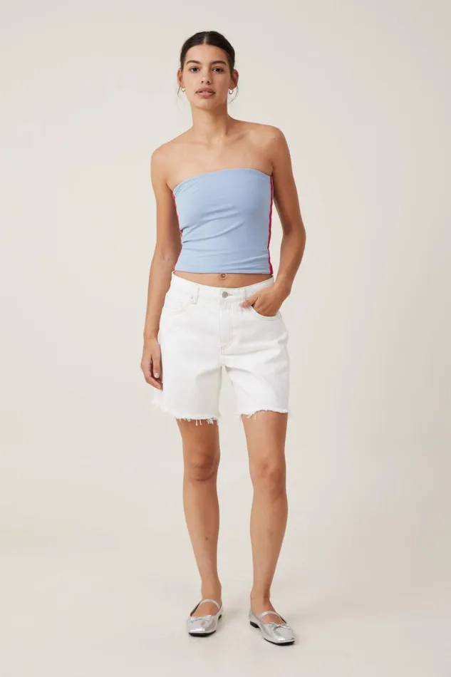 Women Tops Cotton On Billi Tube Top Breezy Blue