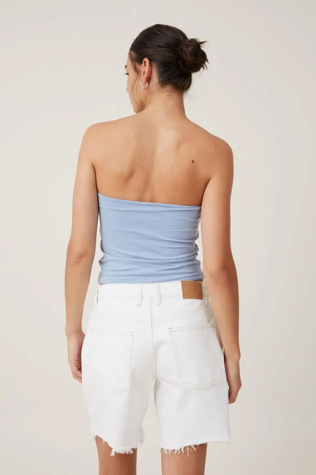 Women Tops Cotton On Billi Tube Top Breezy Blue