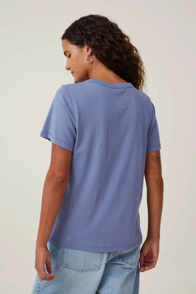 Women Tops Cotton On The Classic Organic Tee Elemental Blue