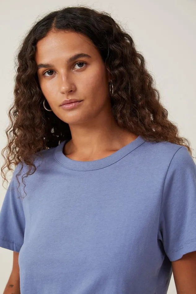 Women Tops Cotton On The Classic Organic Tee Elemental Blue