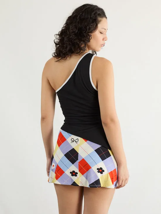 Women Tops Lisa Says Gah Emily Tank Black White