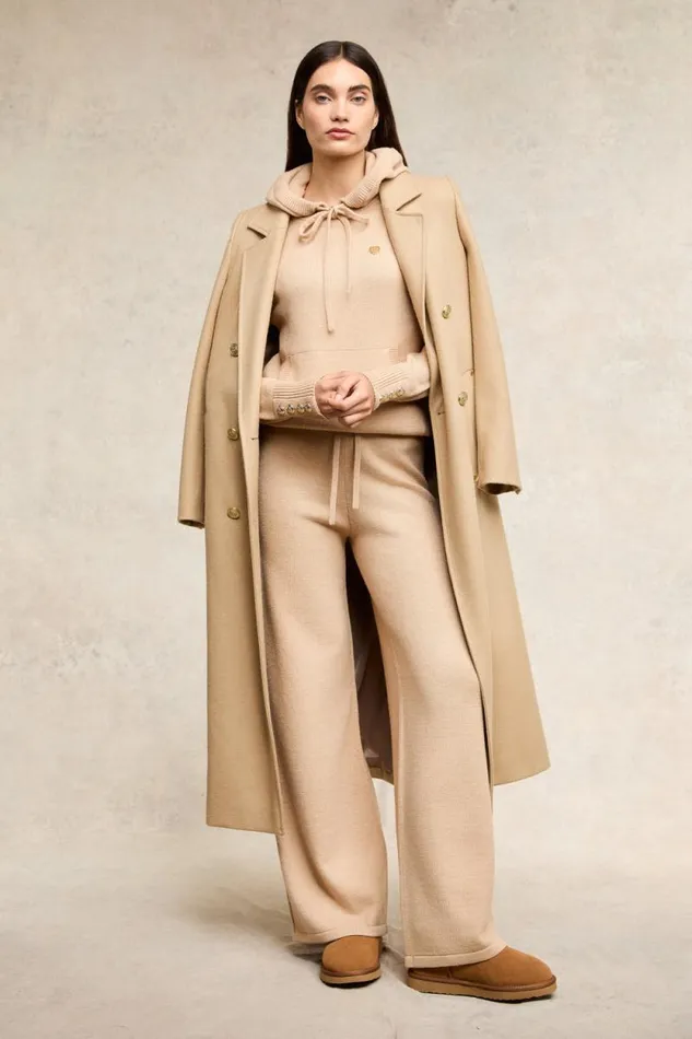 Women Verbier Wide Leg Pant Light Camel Holland Cooper Trousers