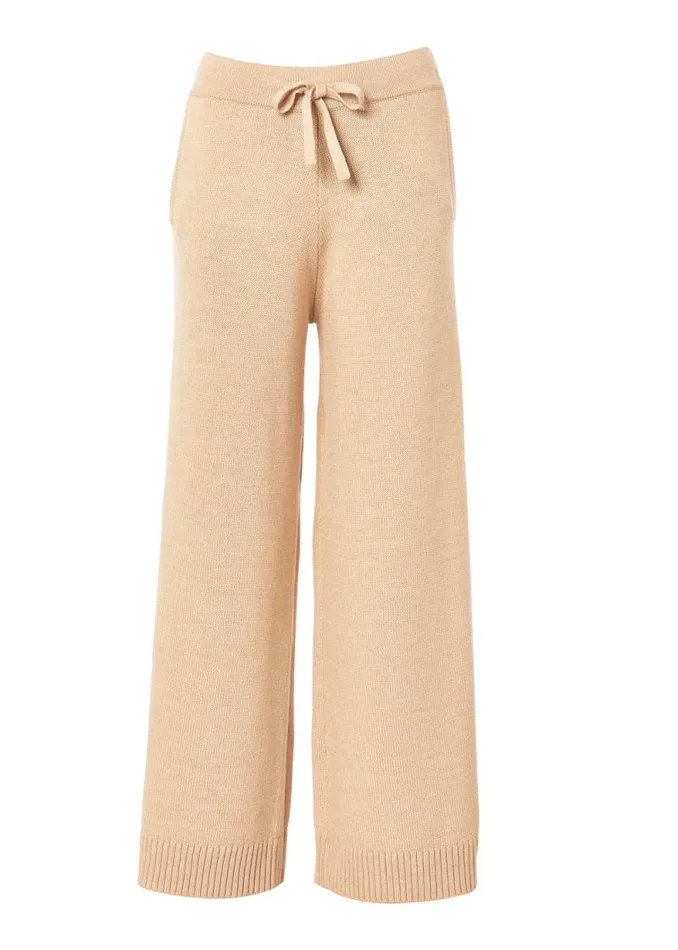 Women Verbier Wide Leg Pant Light Camel Holland Cooper Trousers