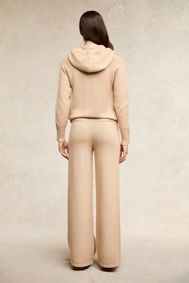 Women Verbier Wide Leg Pant Light Camel Holland Cooper Trousers