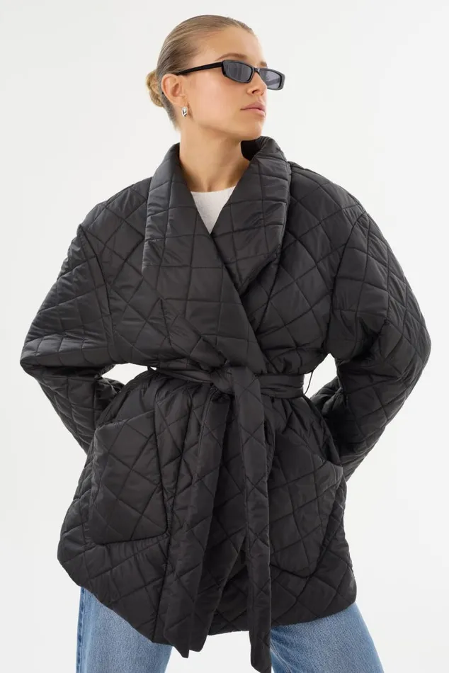 Women VERICA Quilted Jacket Black LAMARQUE Puffers