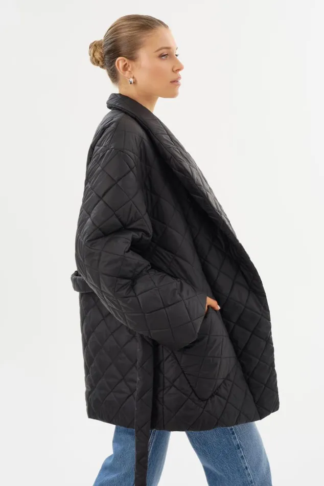Women VERICA Quilted Jacket Black LAMARQUE Puffers
