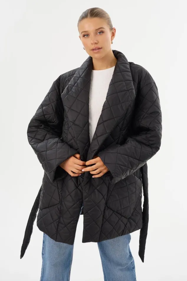 Women VERICA Quilted Jacket Black LAMARQUE Puffers