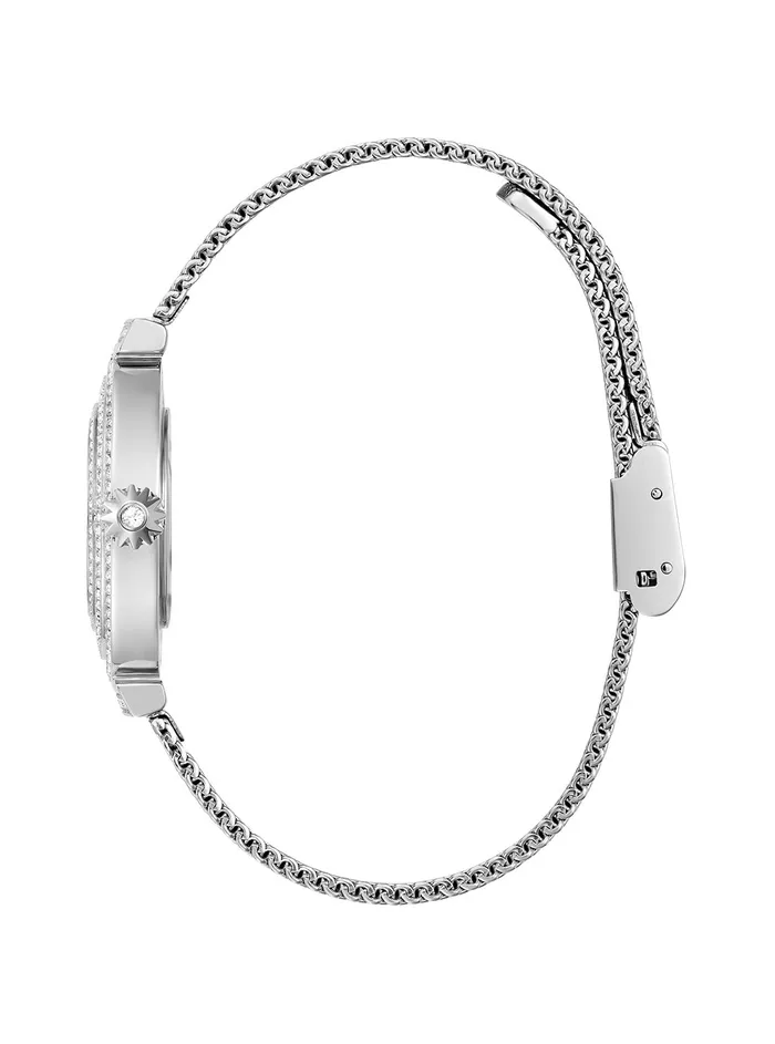 Women Watches GUESS Silver Dream Crystal Mesh Watch