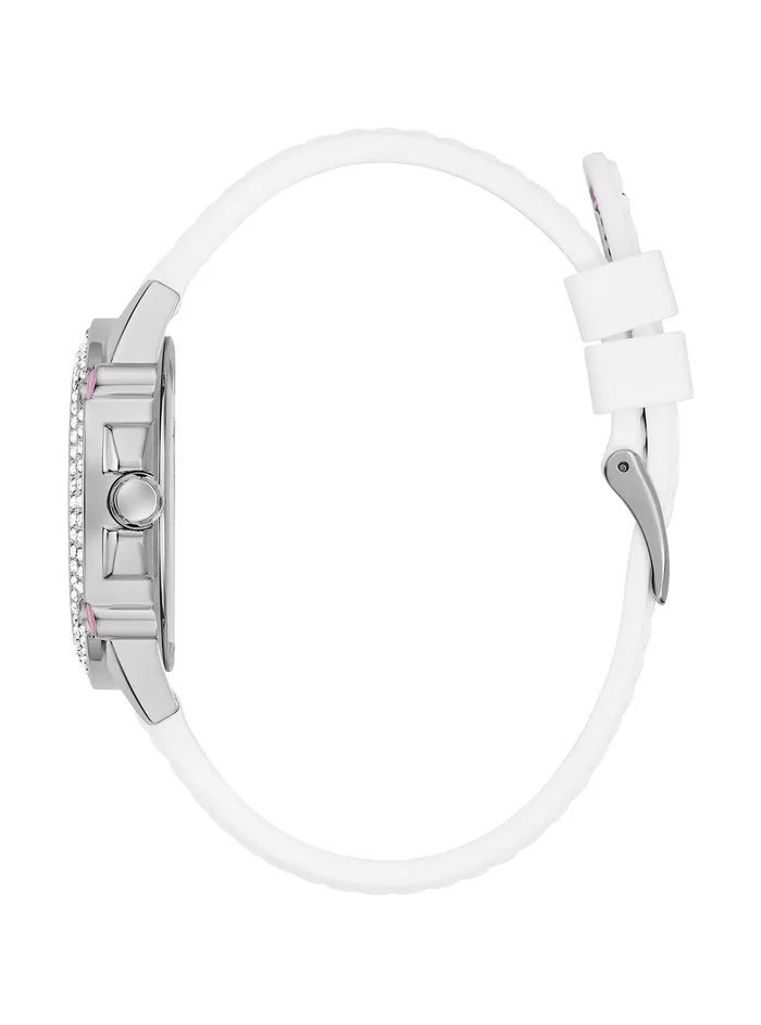 Women Watches GUESS White Pink Sporty Spice Silicone Watch