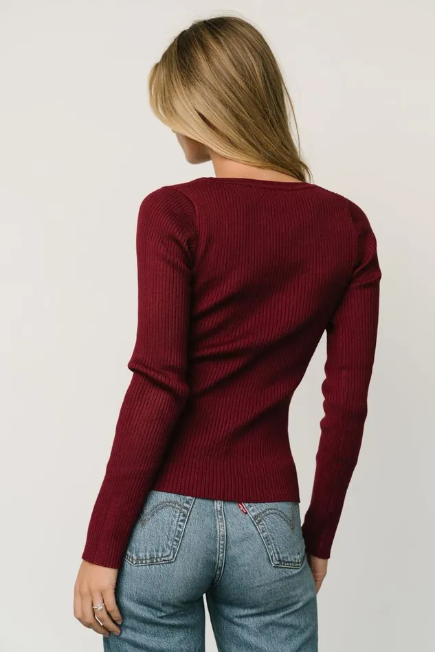 Women Wendi Ribbed Top Mulberry Baltic Born Blouses and Shirts Women Wendi Ribbed Top Mulberry Baltic Born Blouses and Shirts